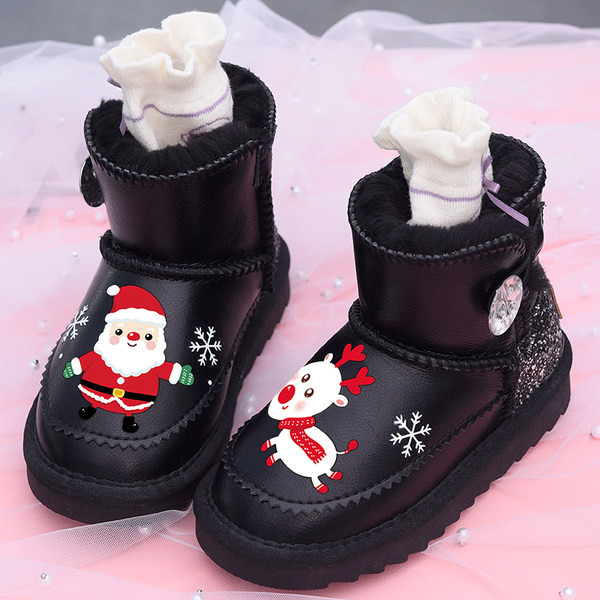 Παιδικά χειμωνιάτικα μποτάκια με χριστουγεννιάτικα μοτίβα