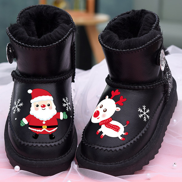 Παιδικά χειμωνιάτικα μποτάκια με χριστουγεννιάτικα μοτίβα