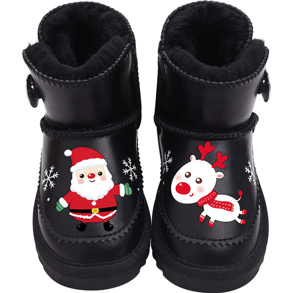 Παιδικά χειμωνιάτικα μποτάκια με χριστουγεννιάτικα μοτίβα
