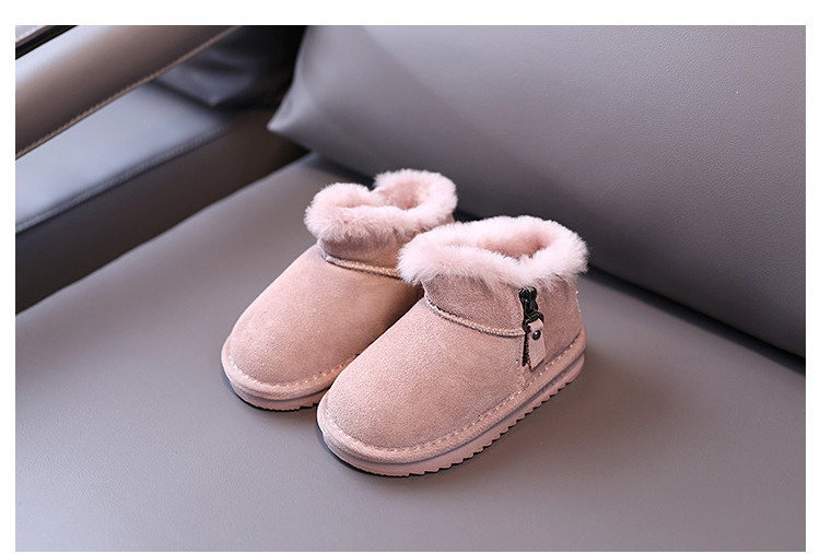 Παιδικά μοντέρνα οικολογικά καστόρινα μποτάκια με φερμουάρ και απαλή φόδρα