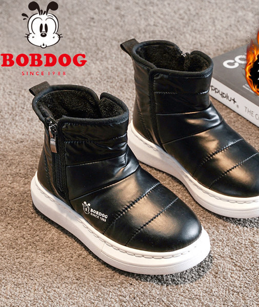 Παιδικά μποτάκια με φερμουάρ και ζεστή φόδρα για κορίτσια και αγόρια