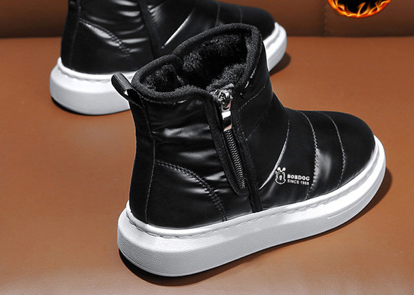 Παιδικά μποτάκια με φερμουάρ και ζεστή φόδρα για κορίτσια και αγόρια