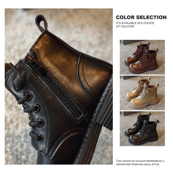 Cizme model simplu din piele ecologica pana la glezna