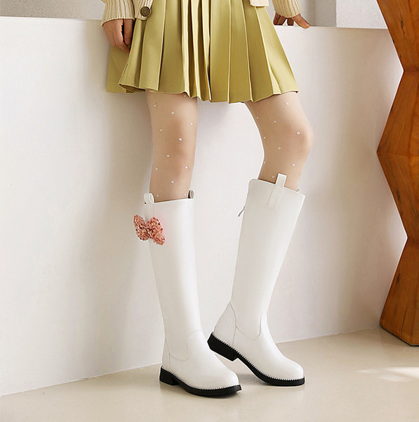 Νέο μοντέλο παιδικές έκο δερμάτινες μπότες με κορδέλα