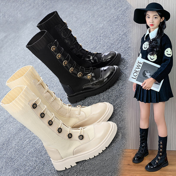 Παιδικά μποτάκια με κορδόνια - για κορίτσια