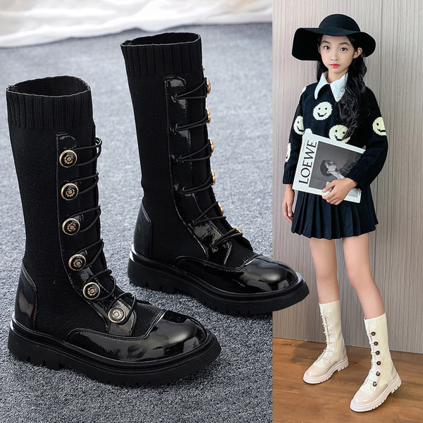 Παιδικά μποτάκια με κορδόνια - για κορίτσια