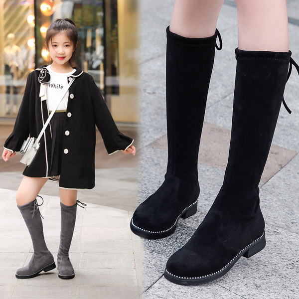 Μοντέρνες παιδικές μπότες από eco suede για κορίτσια