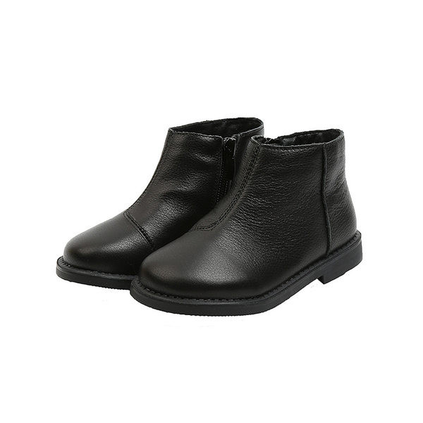 Παιδικά μποτάκια από οικολογικό δέρμα - καθαρό μοντέλο