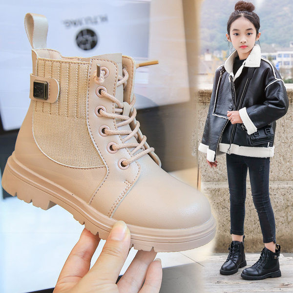 Παιδικές μπότες φθινοπώρου-χειμώνα από οικολογικό δέρμα και ύφασμα