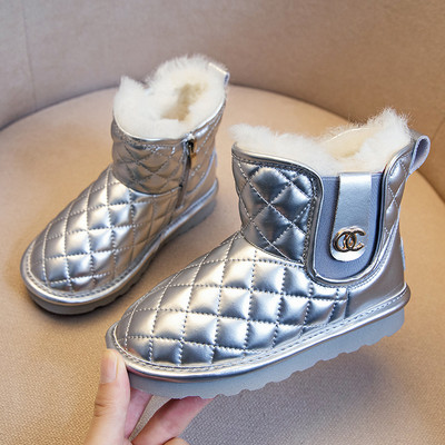 Παιδικά μποτάκια με ζεστή φόδρα και επίπεδη σόλα