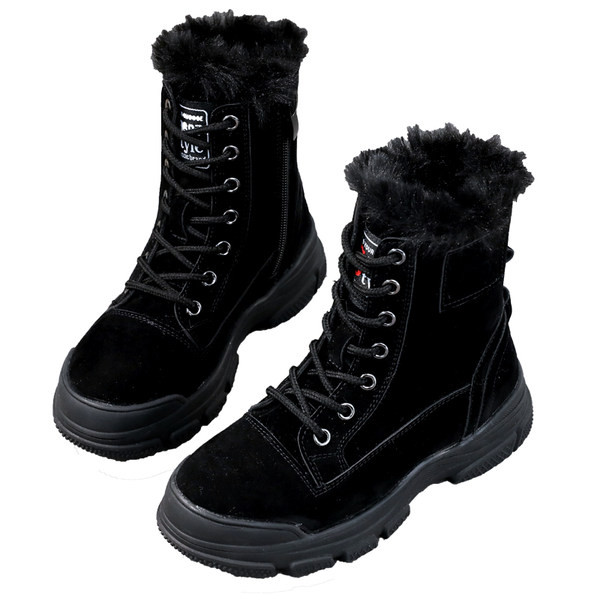 Νέο μοντέλο παιδικές μπότες με πούπουλο και κορδόνια