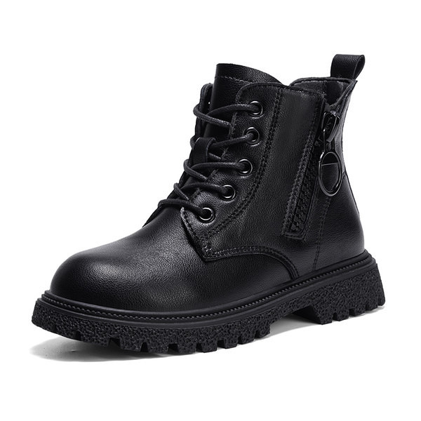 Παιδικές μπότες από οικολογικό δέρμα με τραχιά σόλα - πολλά μοντέλα