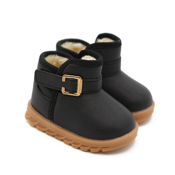 Παιδικά έκο δερμάτινα μποτάκια με αγκράφα για κορίτσια