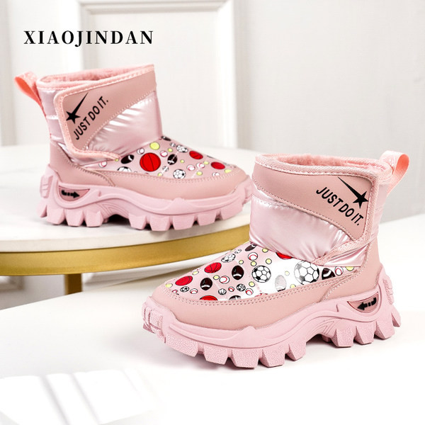 Παιδικά χειμωνιάτικα μποτάκια με χρωματιστό σχέδιο