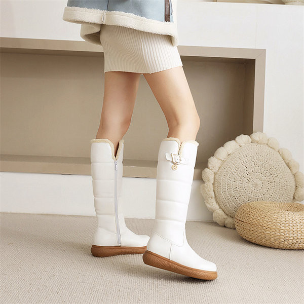 Elegantne dječje čizme za djevojčice s kopčom jednobojni model