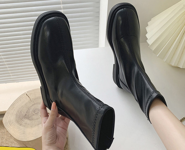 Cizme copii din piele ecologica - model pur