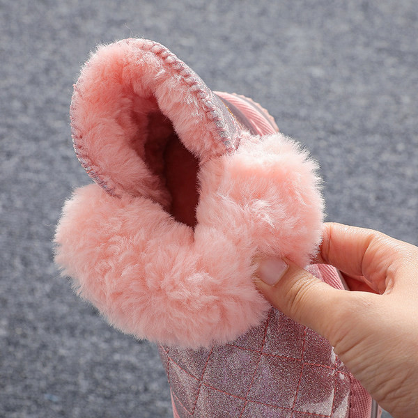 Παιδικά χειμωνιάτικα μποτάκια με ζεστή φόδρα και επίπεδη σόλα