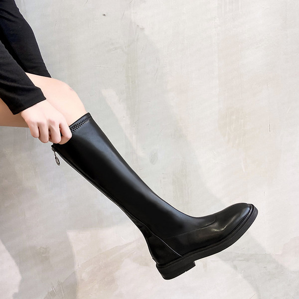 Modern gyermek bőrcsizma - lányoknak