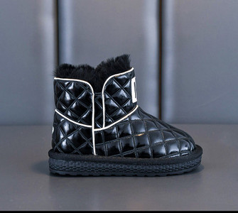 Ζεστές χειμερινές μπότες από καπιτονέ οικολογικό δέρμα