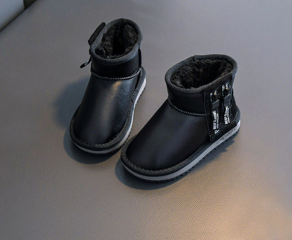 Νέο μοντέλο παιδικές μπότες με ζεστή φόδρα και φερμουάρ