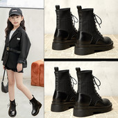 Cizme moderne pentru copii cu sireturi pentru fete