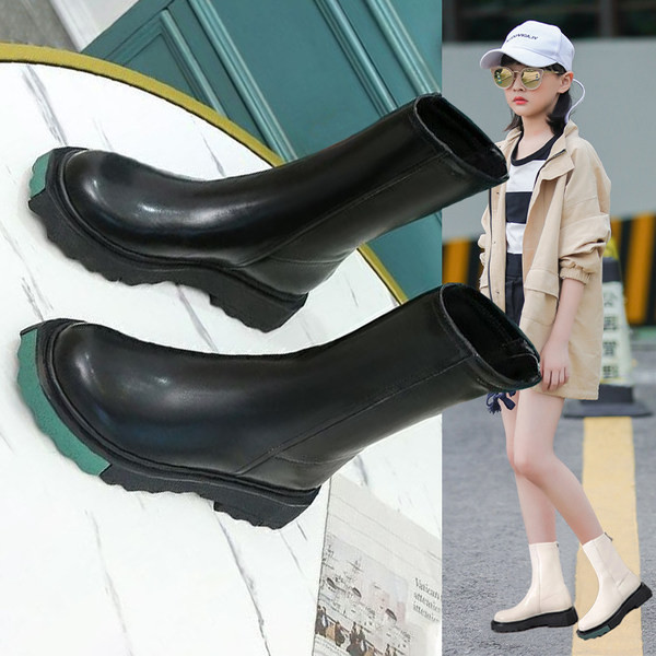 Παιδικά έκο δερμάτινα μποτάκια σε δύο χρώματα - για κορίτσια