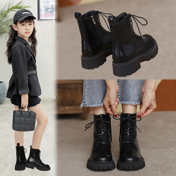 Παιδικά μποτάκια από οικολογικό δέρμα με τραχιά σόλα