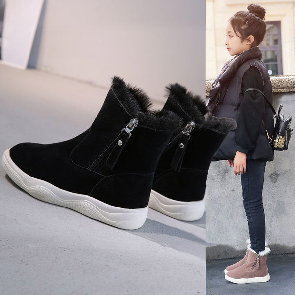 Παιδικά μποτάκια με φερμουάρ και ζεστή φόδρα