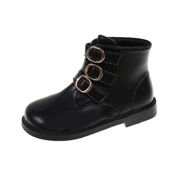 Παιδικά μποτάκια από οικολογικό δέρμα με αγκράφες για κορίτσια