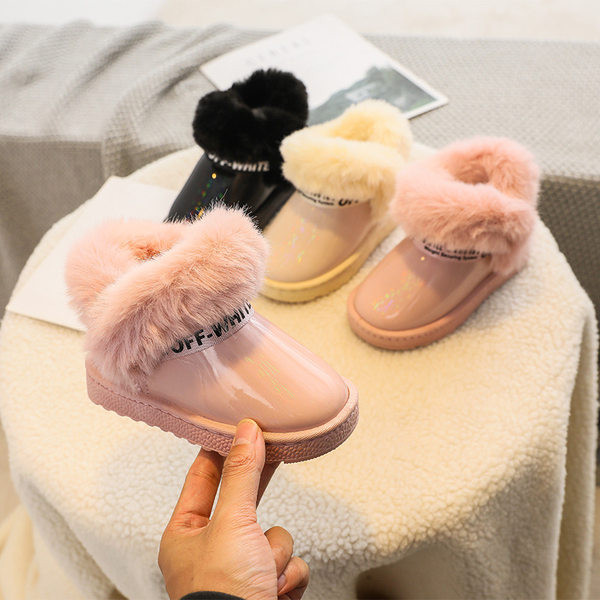 Παιδικά χειμωνιάτικα μποτάκια με πούπουλα για κορίτσια