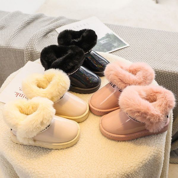 Παιδικά χειμωνιάτικα μποτάκια με πούπουλα για κορίτσια