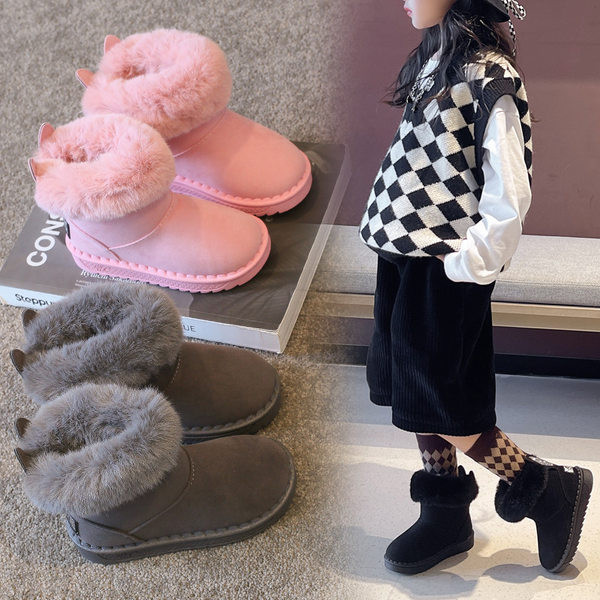 Παιδικά μποτάκια με 3D στοιχείο, πέτρες και πούπουλο για κορίτσια