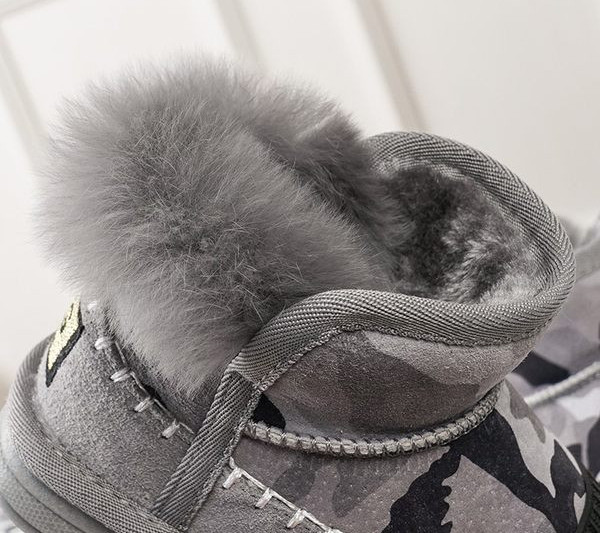 Παιδικά στρογγυλεμένα μποτάκια με ζεστή φόδρα για κορίτσια