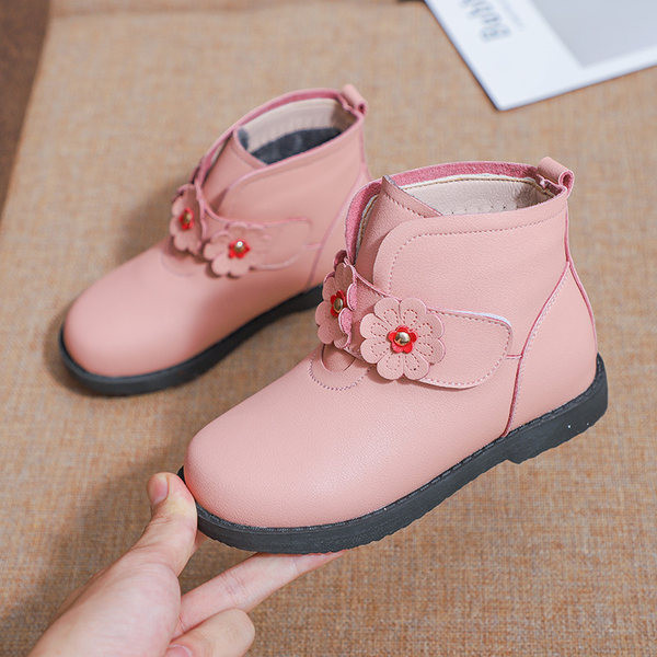 Παιδικά φθινοπωρινά μποτάκια με λουλούδια