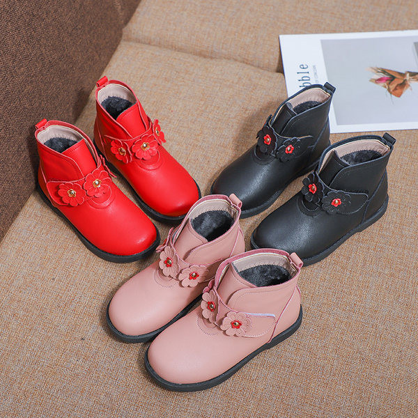 Παιδικά φθινοπωρινά μποτάκια με λουλούδια