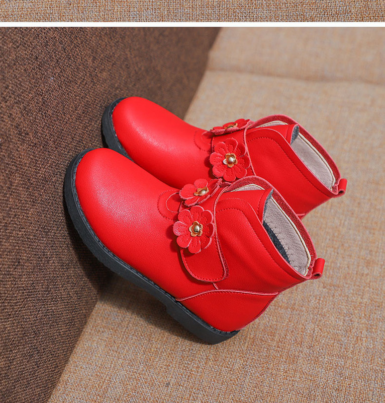 Παιδικά φθινοπωρινά μποτάκια με λουλούδια