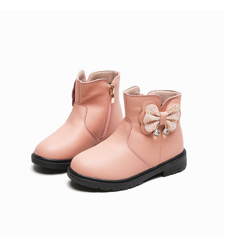 Έκο δερμάτινα παιδικά μποτάκια με κορδέλα σε τρία χρώματα