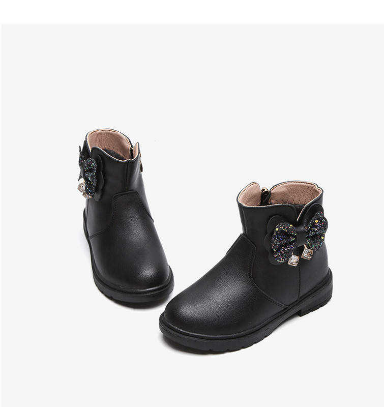 Έκο δερμάτινα παιδικά μποτάκια με κορδέλα σε τρία χρώματα