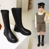 Παιδικά μποτάκια από οικολογικό δέρμα με φερμουάρ και αγκράφα