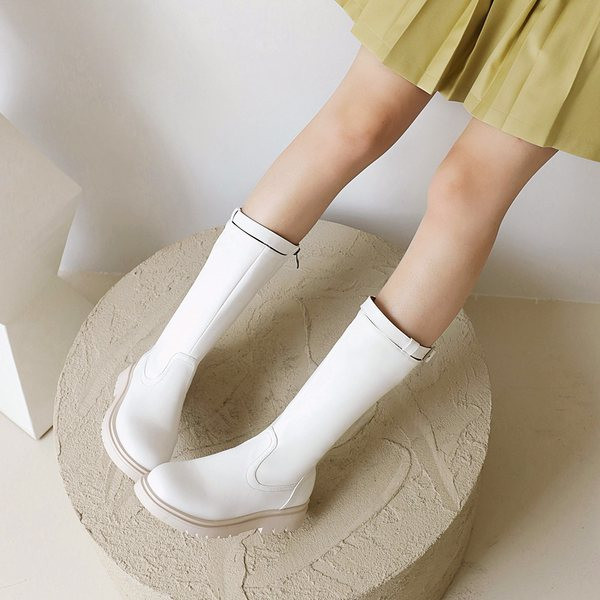 Παιδικά μποτάκια από οικολογικό δέρμα με φερμουάρ και αγκράφα