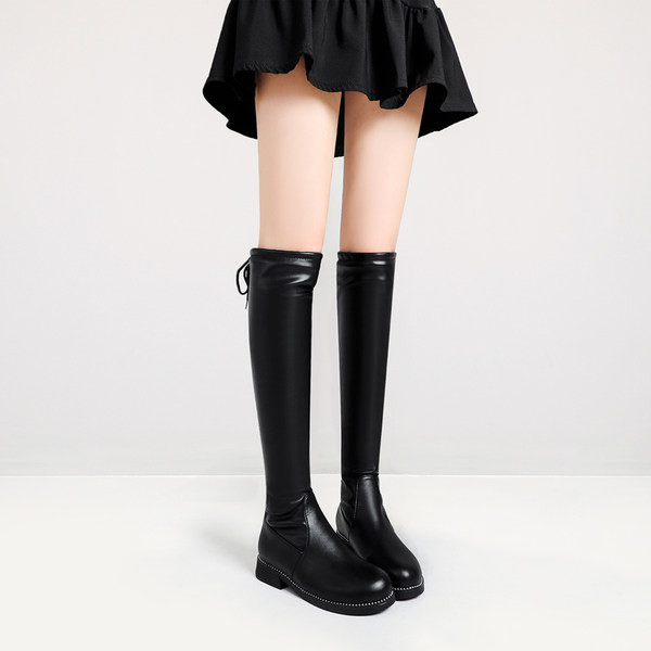 Παιδικά μποτάκια με κορδέλα για κορίτσια