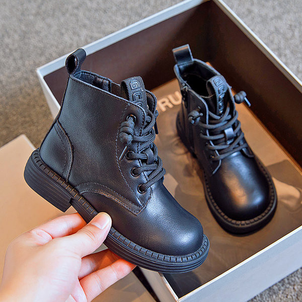 Öko bőrből készült őszi bokacsizma