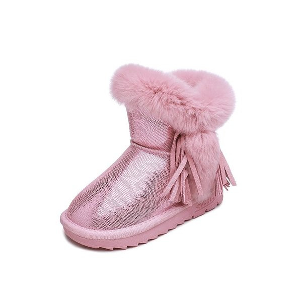 Παιδικά χειμωνιάτικα μποτάκια με ζεστή φόδρα και επίπεδη σόλα