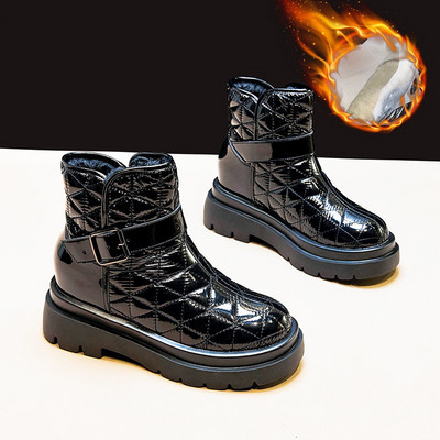 Cizme de copii actuale cu cataramă model rotunjită