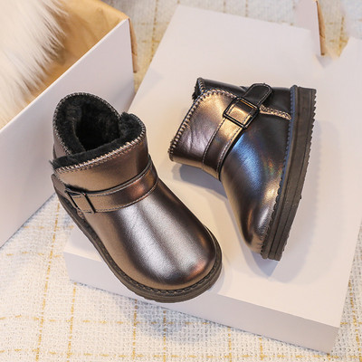 Μοντέρνα παιδικά μποτάκια με αγκράφα και ζεστή φόδρα