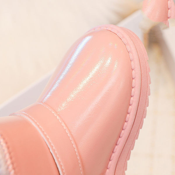 Μοντέρνα παιδικά μποτάκια με αγκράφα και ζεστή φόδρα