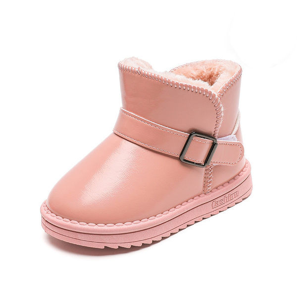 Μοντέρνα παιδικά μποτάκια με αγκράφα και ζεστή φόδρα