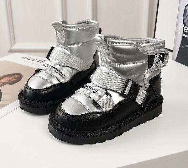 Cizme moderne pentru copii cu cataramă și velcro pentru fete