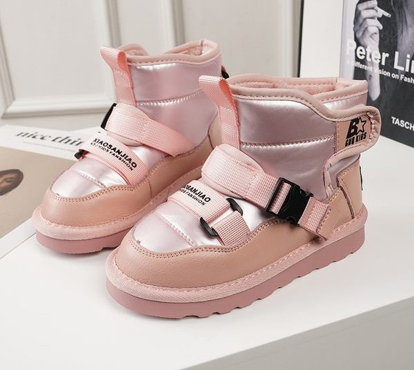 Cizme moderne pentru copii cu cataramă și velcro pentru fete
