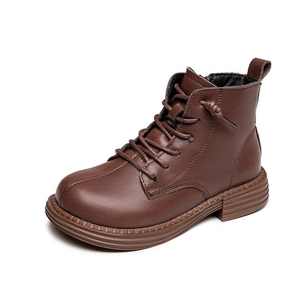 Παιδικά μοντέρνα μποτάκια για κορίτσια από συνθετικό δέρμα με κορδόνια